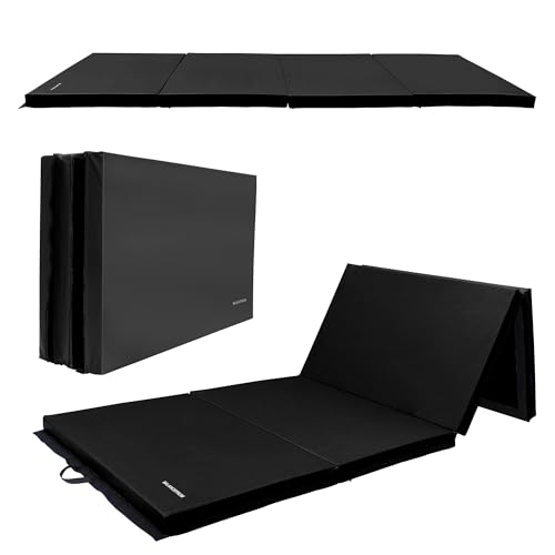 Folding Exercise Gymnastics Mat 4x10x3 Inch with Carrying Handles G881552