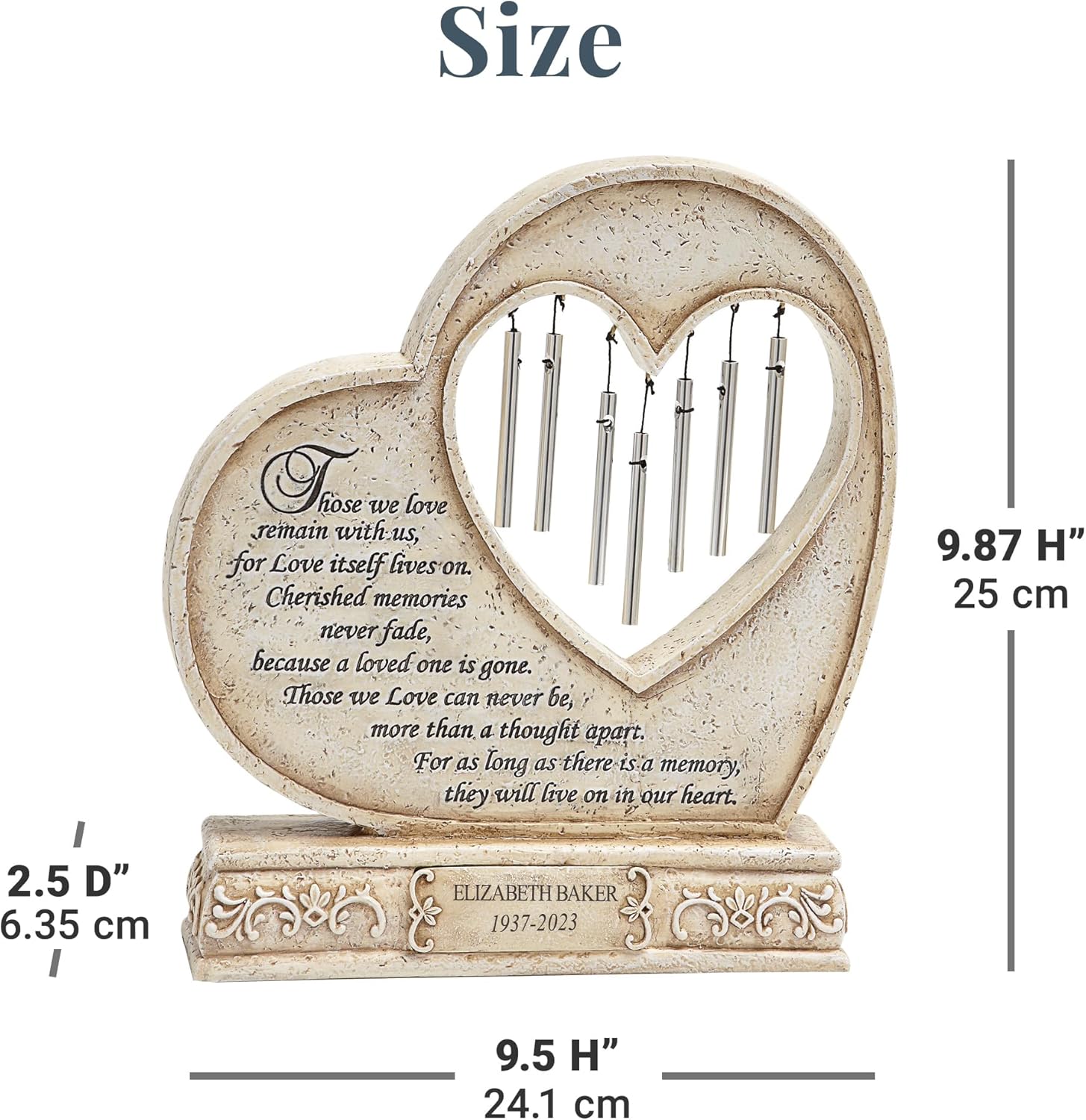 Tabletop Memorial Chime for Sympathy D691