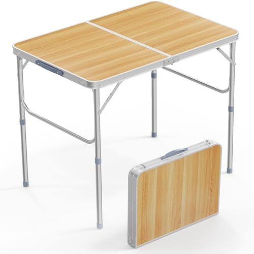 3ft Aluminum Folding Camping Table with Carrying Handle L179408