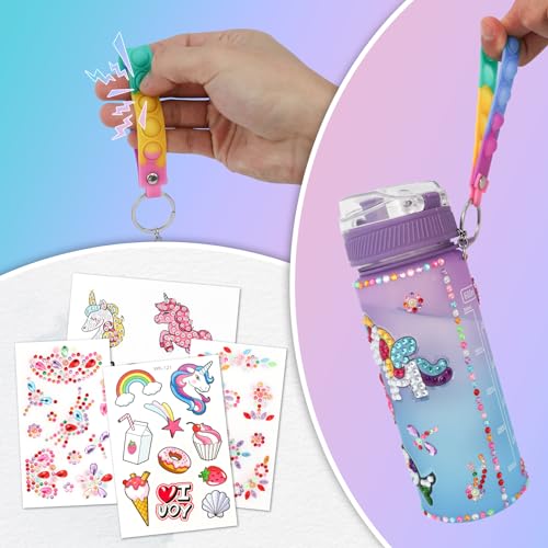 Gem Diamond Painting Water Bottle Kit for Girls D709936