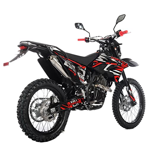 250cc Dirt Bike with 21" Front and 18" Rear Wheels, 5-Speed Manual K337471