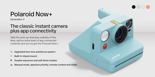 Instant Camera with Bluetooth App Control + 16 Color Photos U475