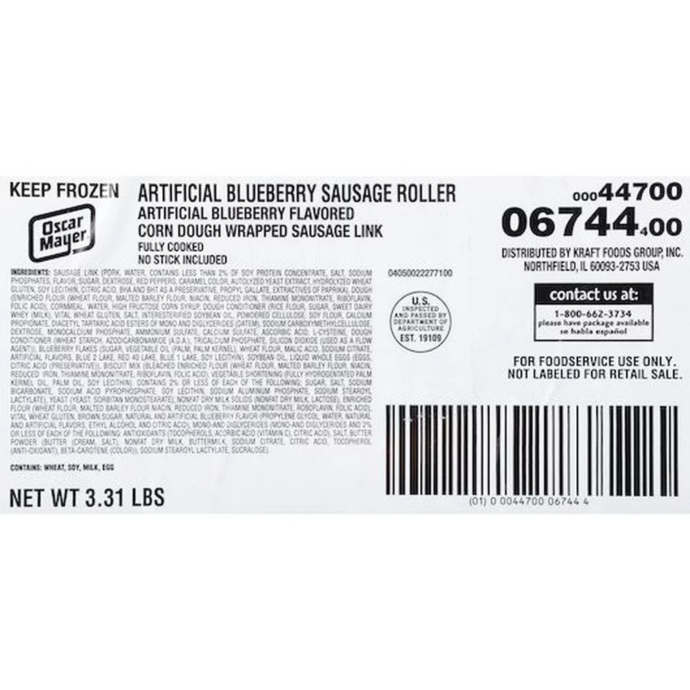 Blueberry Enrobed Sausage Link, 3.31 Pound B652257