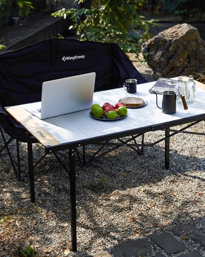 Folding Camping Table Portable Aluminum Roll Up Lightweight for Outdoor Picnic F98743