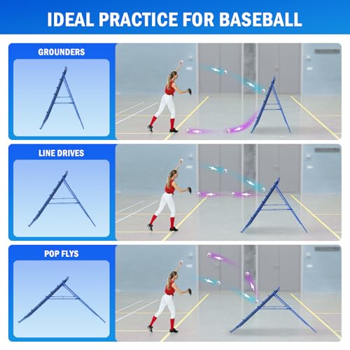 Volleyball Baseball Softball Rebounder Net for Outdoor Indoor Training L56619