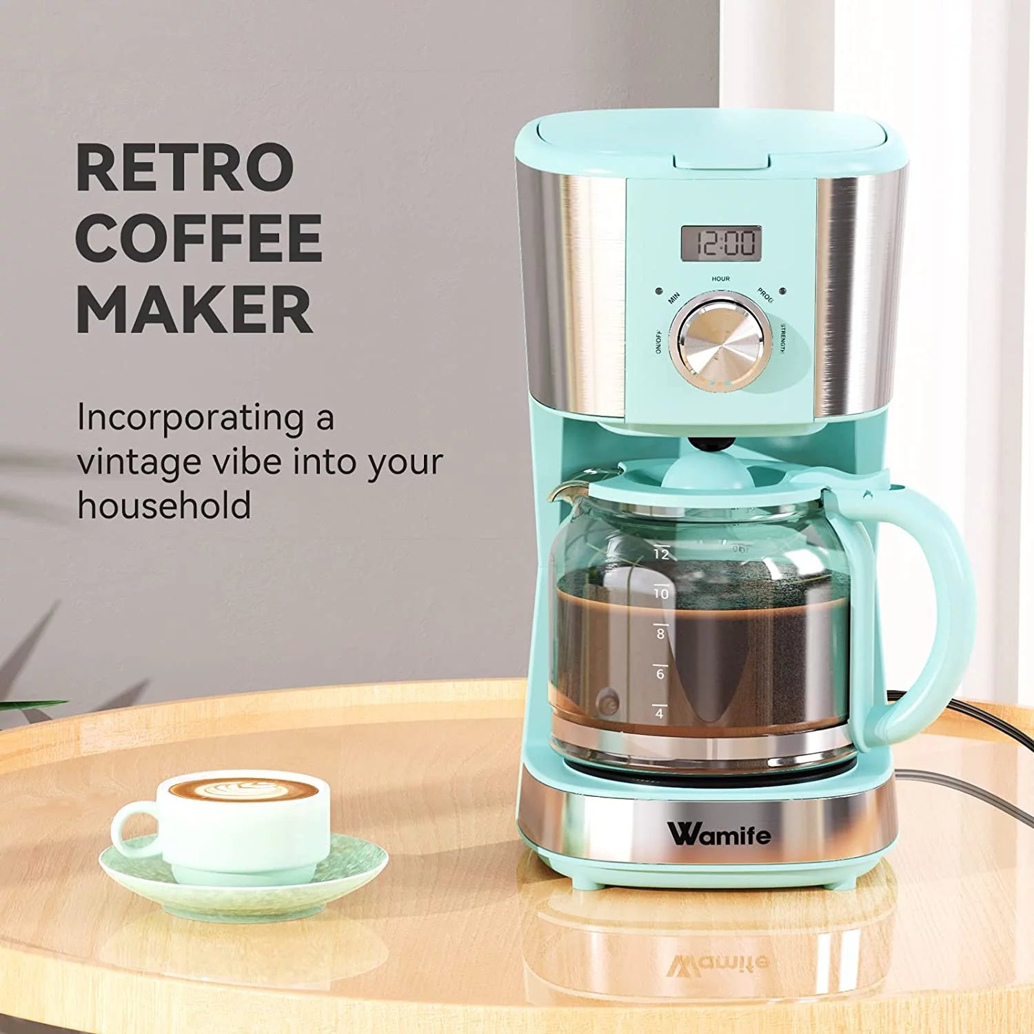 12-Cup Programmable Coffee Maker with Timer U6162