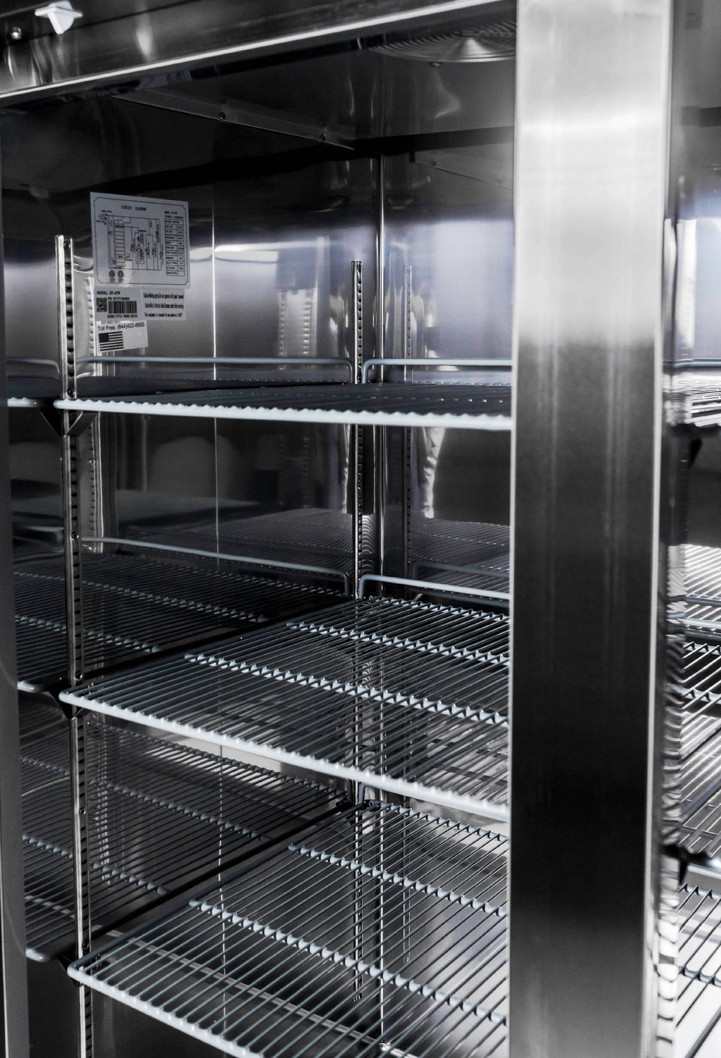 Commercial 47 cu ft Stainless Steel Reach-In Refrigerator, 2 Door C776