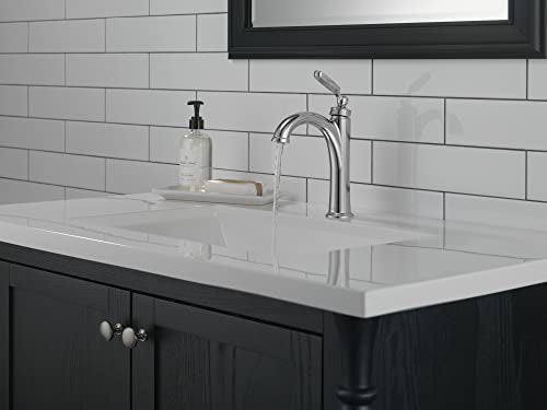 Brushed Nickel Bathroom Faucet with Pop-Up Drain W8724