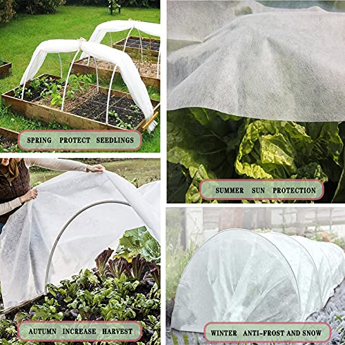 Plant Covers Freeze Protection 10x50ft Garden Floating Row Cover Vegetable Frost Blanket Winter Frost Cloth Y246728