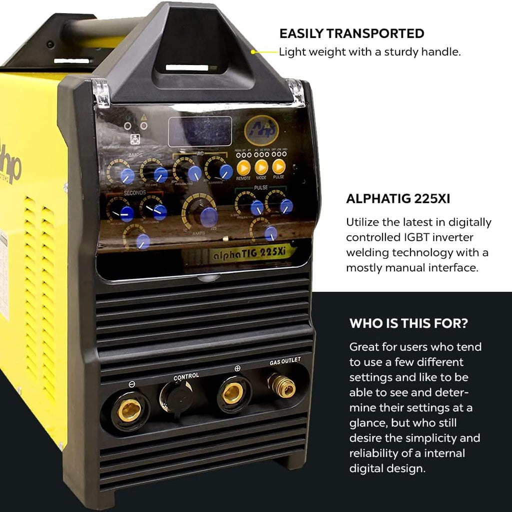 TIG/Stick Welder 200 Amp IGBT AC/DC Pulse Dual Voltage O280