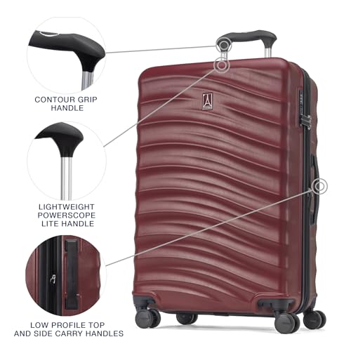 Hardside Expandable Carry-On Luggage with 8 Spinner Wheels and TSA Lock J560758