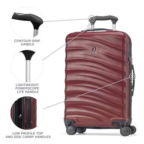 Hardside Expandable Carry-On Luggage with 8 Spinner Wheels and TSA Lock J560758
