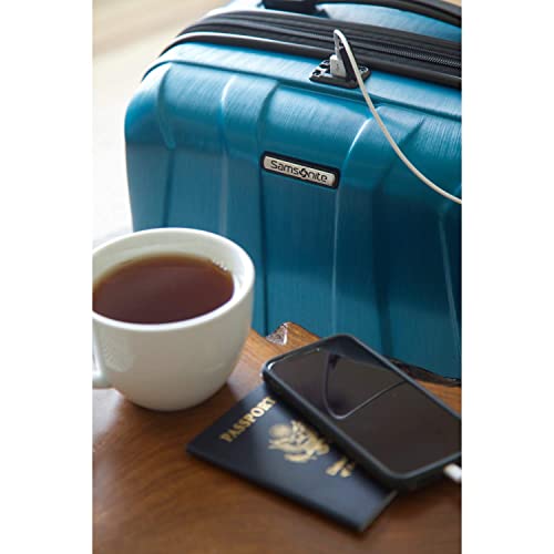 Hardside Expandable Carry-On Luggage with Spinner Wheels, Black, 20-Inch S82043
