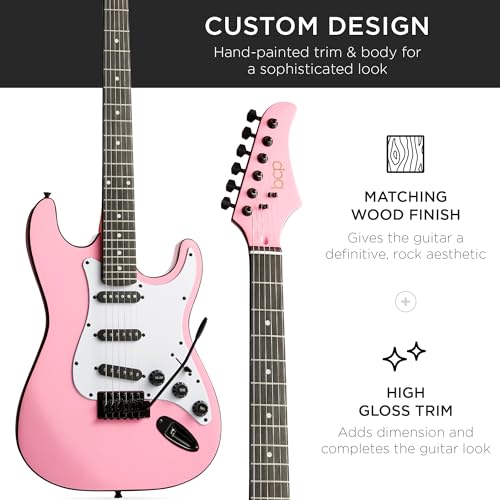Beginner Electric Guitar Starter Kit with Case, Amp, and Accessories G63095