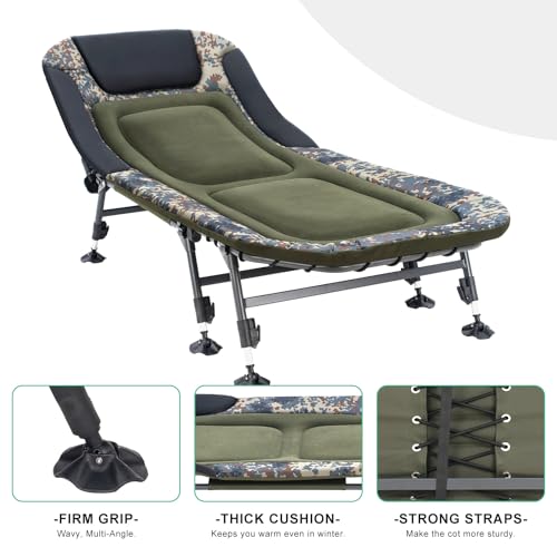 Camping Cot for Adults with Carry Bag, Heavy Duty Folding Bed X3436