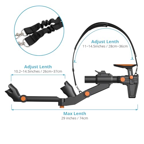 VR Gunstock for Quest 2 3 3S Pro – Adjustable FPS Controller Accessories with Magnetic Attachment K7582