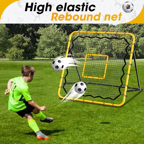 3.7×3.7FT Multi-Sport Training Rebounder Net with Pitching Target T471