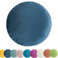 Round Throw Pillow, 18” Super Soft Round Decorative Pillows Round Floor Pillow for Couch Bed Sofa，Ultra Fluffy Feather-Like Touching Decor (Yellow)