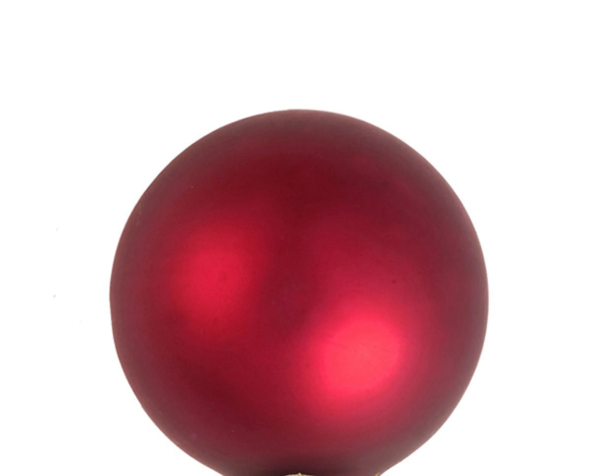 Red Matte Glass Christmas Ball Ornaments 4 Inch 6 Pack Q188