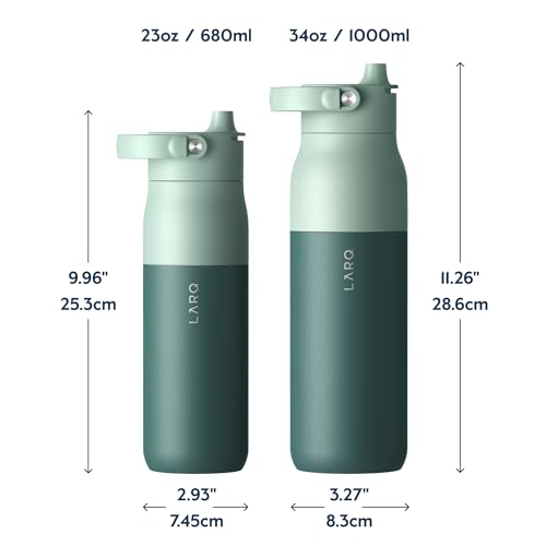Insulated Stainless Steel Water Bottle 34oz with Silicone Handle L348874