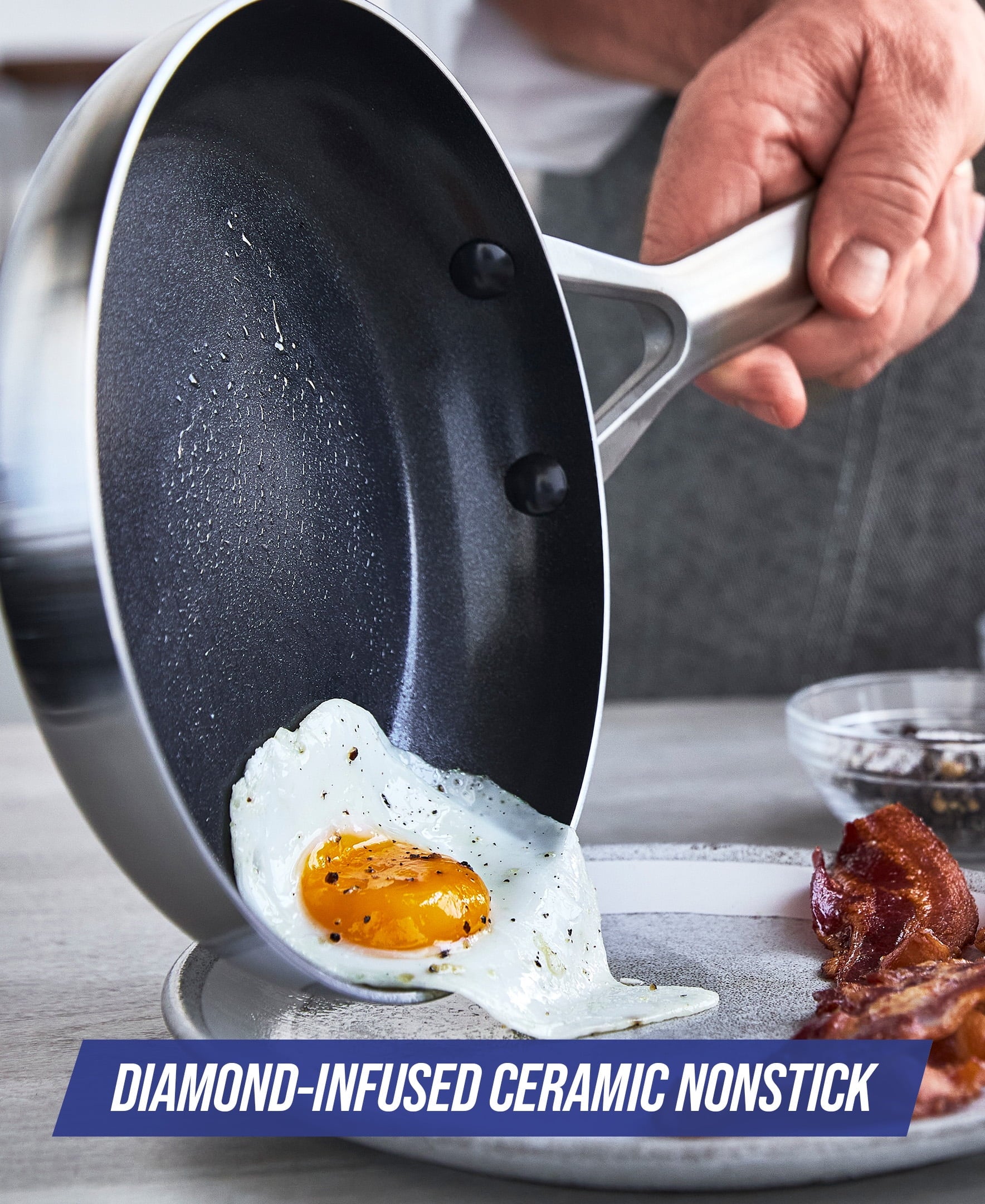 Ceramic Nonstick Frying Pan, 9.5" L19276