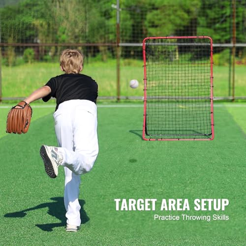 Baseball and Softball Rebounder Net with Pitching Target K192266