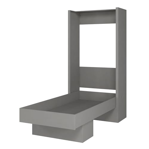Full Murphy Wall Bed in White with Shelf O67975