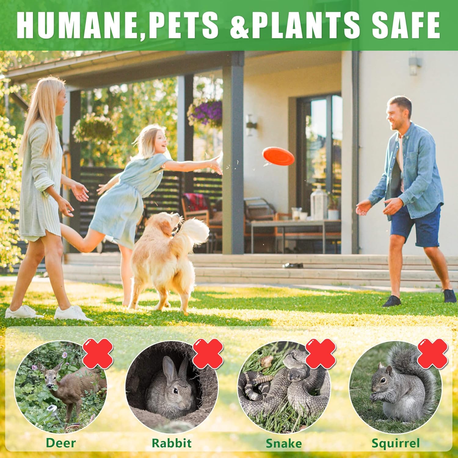 Deer Repellent for Yard, 24 Pack Z644