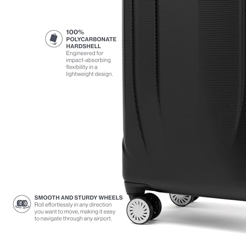 Hardside Expandable Carry-On Luggage with 8 Spinner Wheels, 21 Inch N246