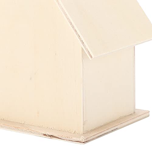 Small Hanging Wooden Bird House Kit for Kids DIY Outdoor Nest P17603