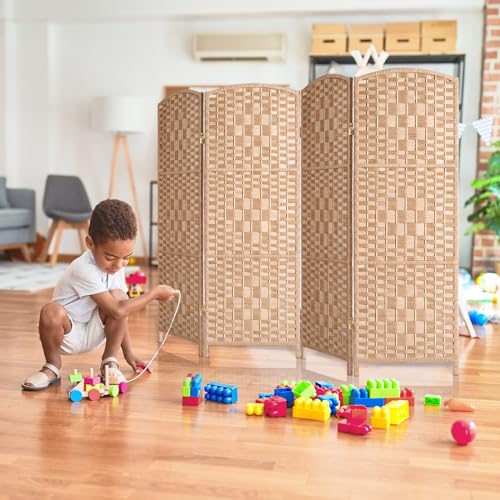 3 Panel Folding Room Divider, Privacy Screen, Dark Mocha S685