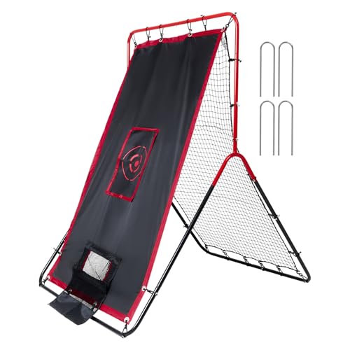 Baseball and Softball Rebounder Net with Pitching Target K192266