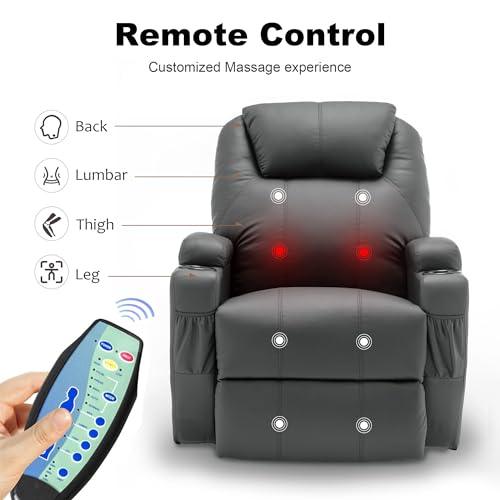 Rocking Recliner Chair with Massage and Heat E368