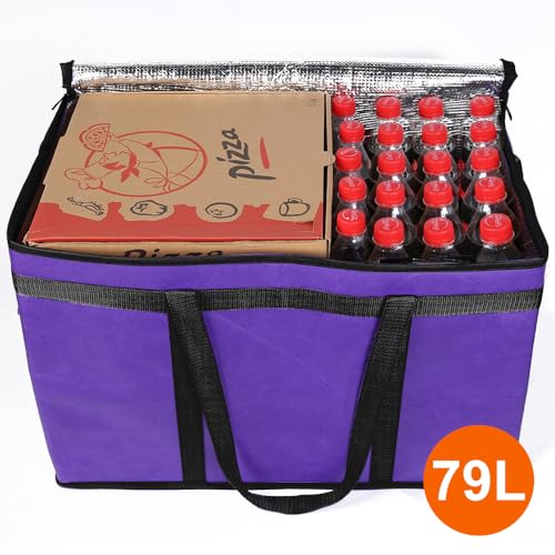 Insulated Food Delivery Bag Hot Cold Meal Carrier Cooler Tote K646948