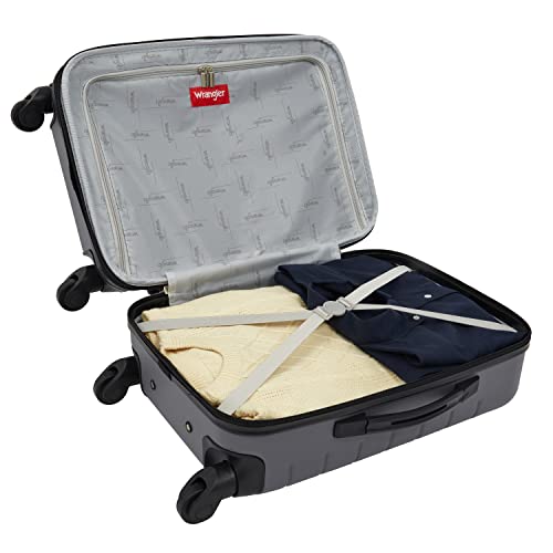 Smart Luggage Set with Cup Holder and USB Port, 20-Inch Carry-On K967