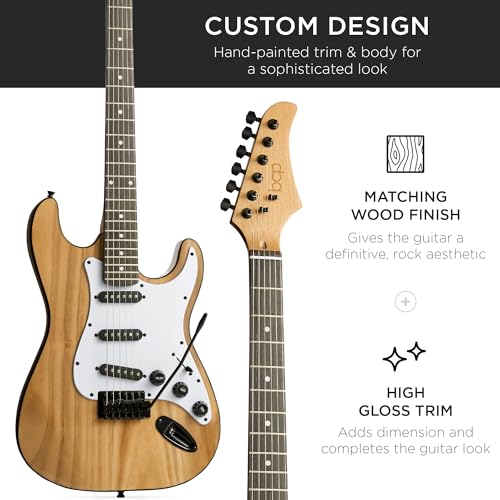Beginner Electric Guitar Starter Kit with Case, Amp, and Accessories G63095