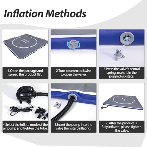 Inflatable Wrestling Mat 10FT/5FT, Portable Jiu Jitsu Mats for Home Training T136369