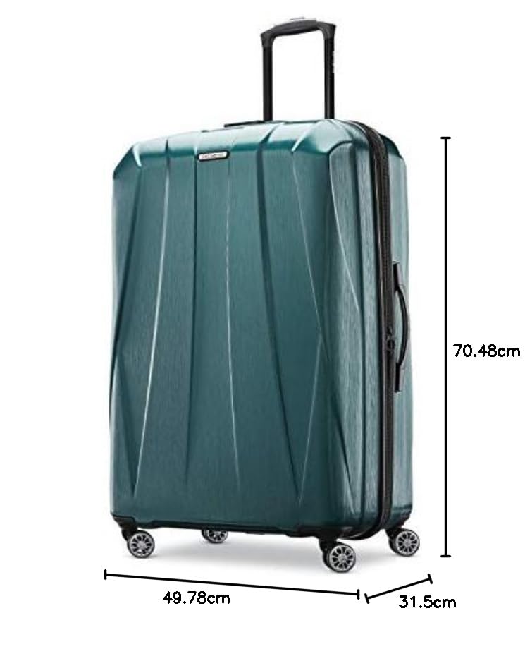 Hardside Expandable Carry-On Luggage with Spinner Wheels, Black, 20-Inch S82043
