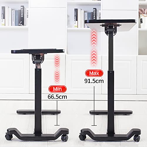 Adjustable Overbed Table with Wheels for Meals, Laptop, Writing I4911