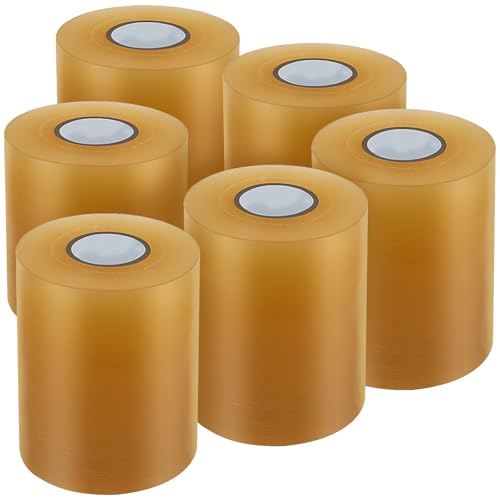 6 Rolls 4" x 108' Wrestling Mat Tape Gymnastics Floor Tape Wrestling Grappling Exercise Mats Seam Cover Tape, PVC 7 Mil Seam Cover Tape for Heavy Duty Carpet Jiu Jitsu Mats