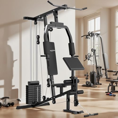 Home Gym System with 99Lbs Weight Stack for Full Body Workout U48999
