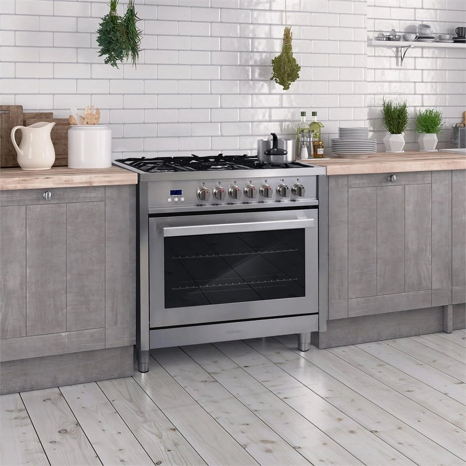 36 in. Stainless Steel Dual Fuel Range with Convection Oven G32093