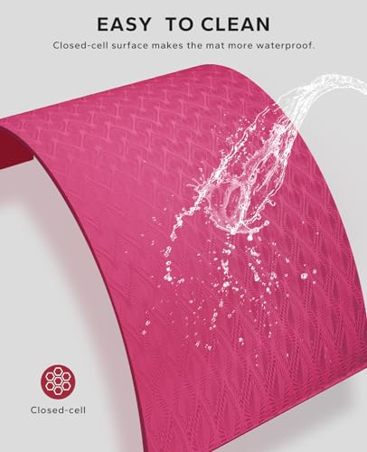 Extra Large Yoga Mat - 72x48, 1/4 Inch Thick, Non-Slip, Eco-Friendly L753346
