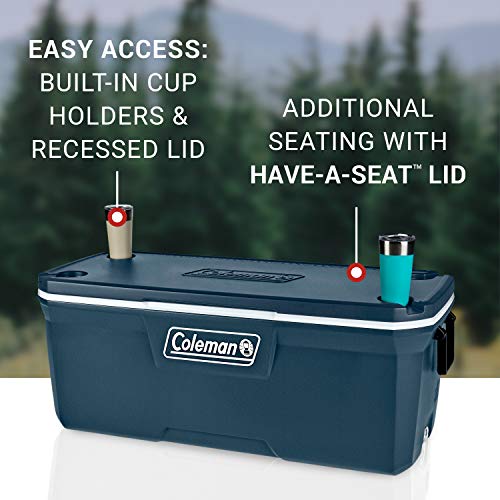 Insulated Portable Hard Cooler, Leak-Resistant, Keeps Ice up to 5 Days V620