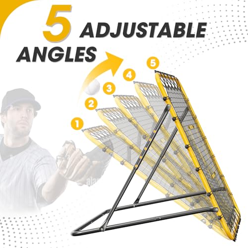 3.7×3.7FT Multi-Sport Training Rebounder Net with Pitching Target T471
