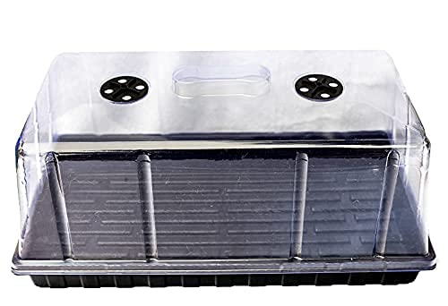 Seed Starter Trays with Humidity Domes, 3 Pack, Plastic Plant Propagation Trays J10912