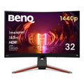 BenQ MOBIUZ EX3210R Curved Gaming Monitor 32" QHD 1440p 165Hz 1ms w/Remote | HDRi | 1000R | Color Optimizer | Freesync Premium Pro | Eye-Care | Height, Swivel & Tilt | 2.1ch w/ 5w sub | USB Hub