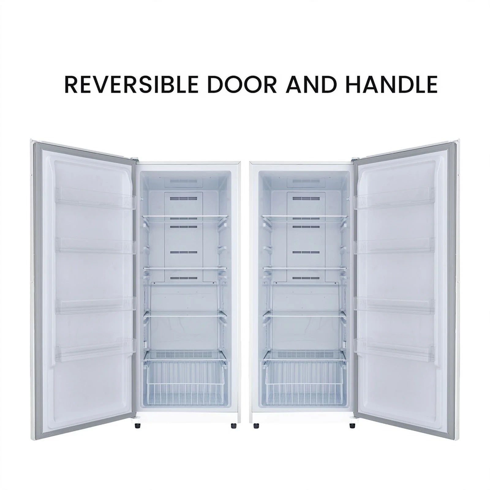 17 cu.ft. Convertible Upright Freezer Refrigerator in White X269019