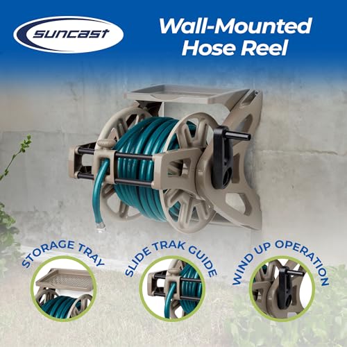 Wall Mount Water Hose Winder Storage with Hand Crank C934