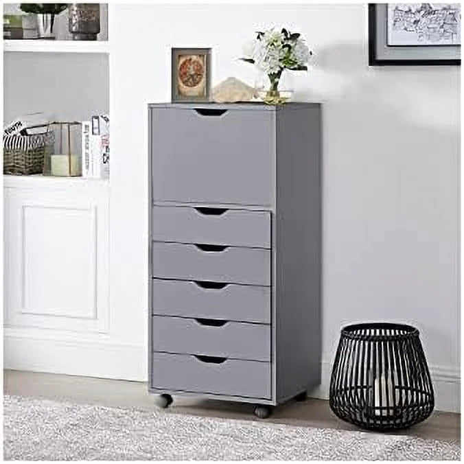 6-Drawer Mobile File Cabinet for Home Office M316100